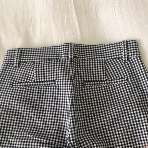 Gap Blue & White Gingham Signature Skinny Ankle crop pants size 2 - Picture 8 of 9
